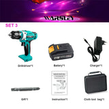 21V electric Screwdriver battery screwdriver cordless drill power tools professional electric torque screwdriver electric drill