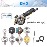 NEWONE Electric Mini Circular Saw With Laser For Cut Wood,PVC tube,15pcs Discs, 230V Multifunctional Electric Saw DIY Power Tool