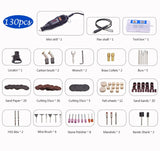 GOXAWEE 110V 220V Power Tools Electric Mini Drill with 0.3-3.2mm Universal Chuck & Shiled Rotary Tools For Dremel 3000 4000