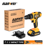 Impact Cordless Screwdriver Cordless Drill Impact Electric Drill Power Tools Hammer Drill Electric Drill Hand